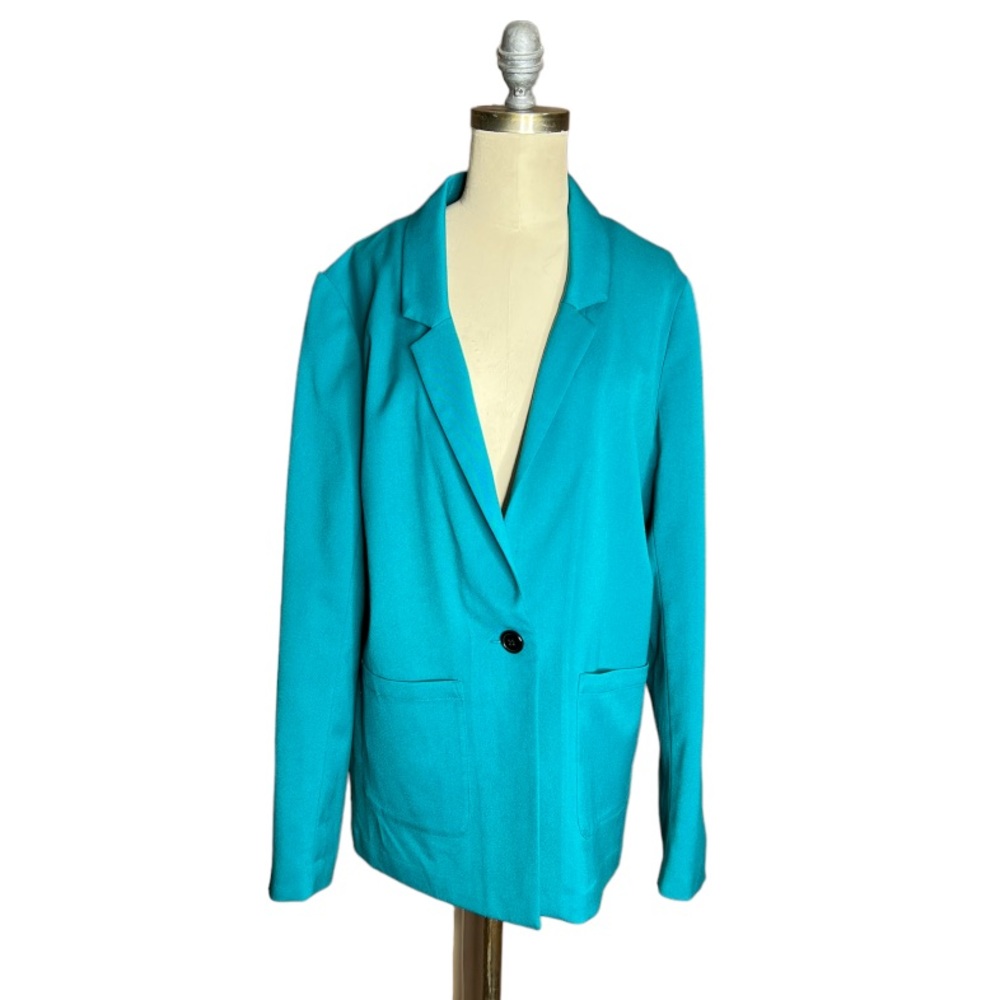 Divided Teal Blazer size 12